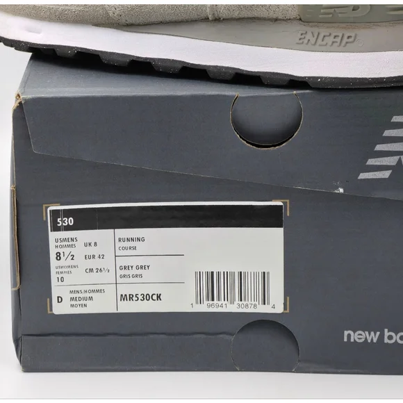 New Balance 574 Classic ML574EVN Men’s Size 8.5 Gray Suede Mesh Retro Sneakers - Picture 11 of 11